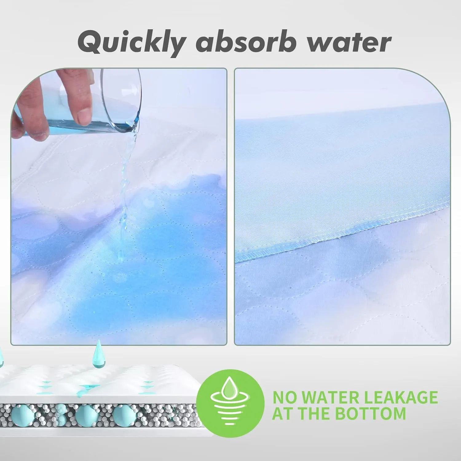12 Pack Waterproof Underpads Washable Reusable Pet Dog Pee Pad Soft Incontinence Adult Senior, 34" x 36"