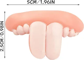 2 Pieces White Funny Dog Teeth Toy, Buck Teeth for Dogs Braces Costume, Pet Chew Supplies, Dog Christmas Costume Suitable Chew Toys Pet Supplies