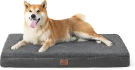 Bedsure Dog Bed Large Sized Dog - Orthopedic Waterproof Pet Beds with Removable Washable Cover, Egg Crate Foam Puppy Mat, Suitable for Pet Up to 65 lbs