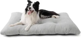 Bedsure Washable Dog Crate Bed for Extra Large Dogs, Comfort Fluffy Plush Pet Kennel Pad with Non-Slip Bottom, Machine Washable Pet Sleeping Mat, XL 41"x27", Gray