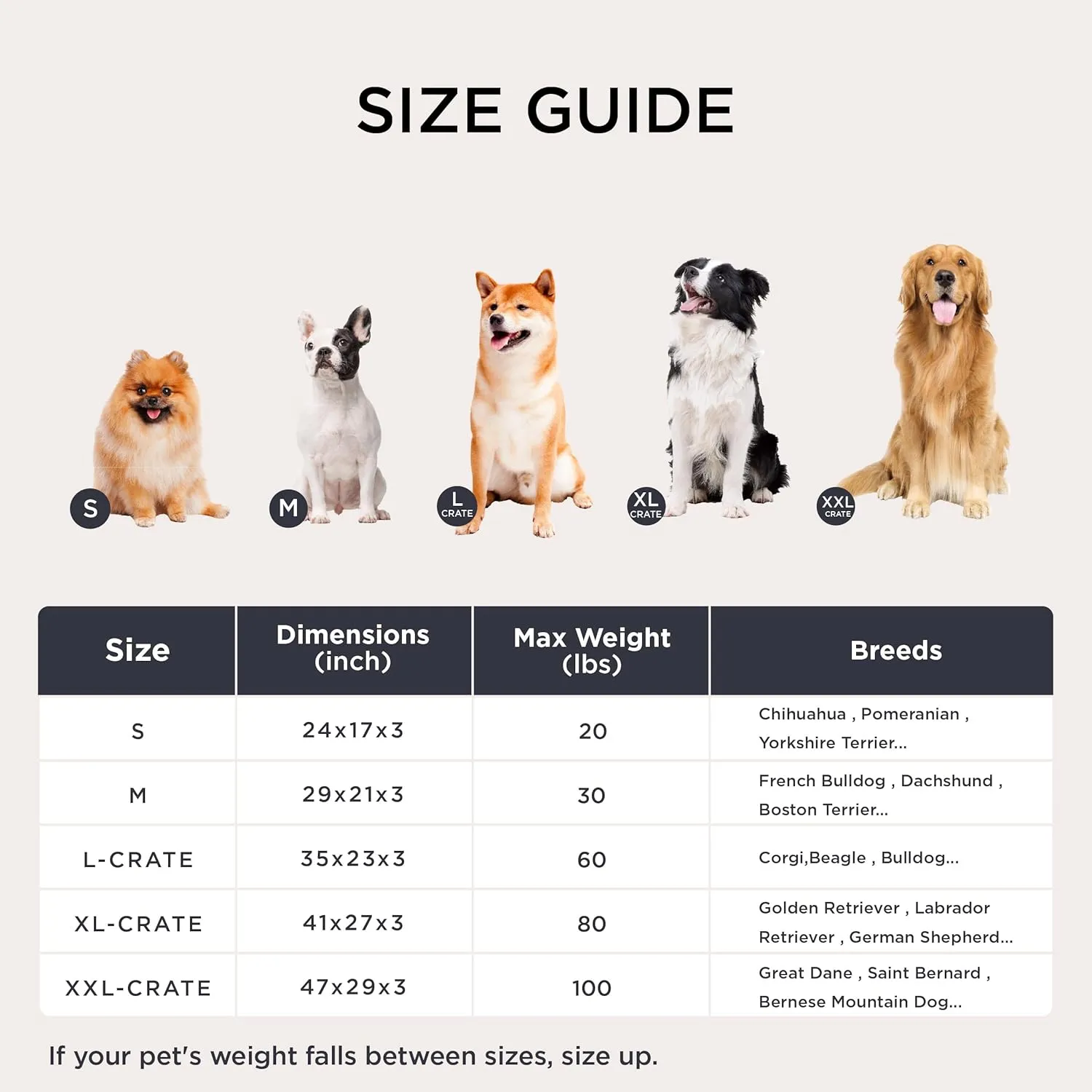 Bedsure Washable Dog Crate Bed for Extra Large Dogs, Comfort Fluffy Plush Pet Kennel Pad with Non-Slip Bottom, Machine Washable Pet Sleeping Mat, XL 41"x27", Gray