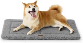 Bedsure Washable Dog Crate Bed for Large Dogs, Reversible Foam Floor Pet Mat, Versatile Lightweight Pet Crate Pad for Cages