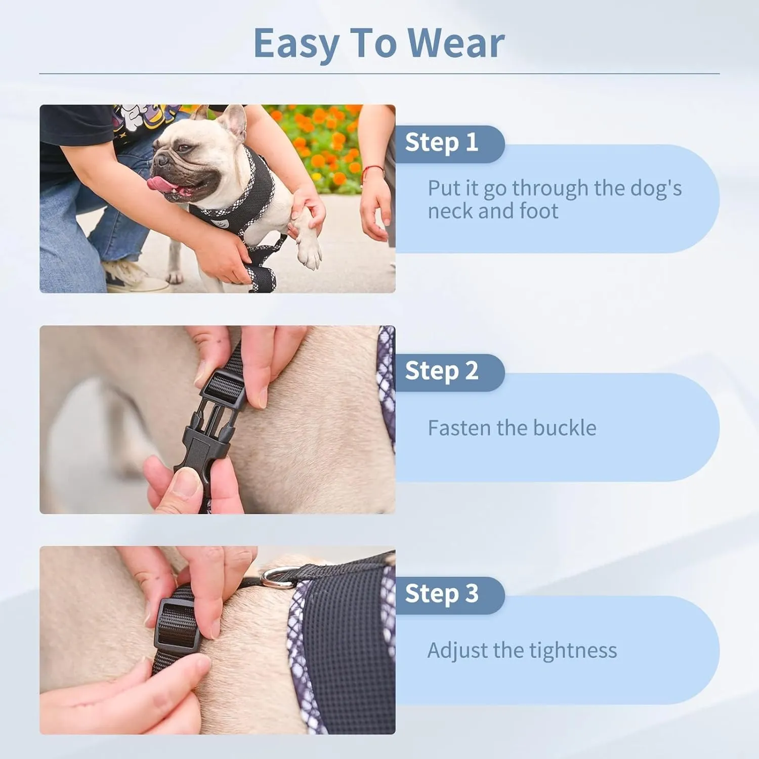 BINGPET Adjustable Dog Vest Harness and Leash Set,No Pull & No Choke Reflective Dog Harness with Padded,Lightweight All Weather Step-in Mesh Breathable Vest Harness for Small and Medium Dogs(Green,M)