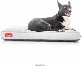 BRINDLE Stone Shredded Memory Foam Pet Bed - Pet Essentials - Orthopedic Design - Pet Crate Compatible - Machine Washable Cover - Indoor Pet Bed for Dogs, Puppies, Cats, and Rabbits - Size Medium