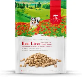 Caledon Farms Mini Trainers- Freeze Dried Beef Liver Dog Treats: Grain Free, Gluten Free, No Additives, Colors or Preservatives, Beige 3.7 Ounce (Pack of 1)