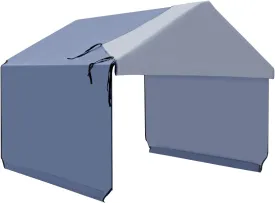 Canopy Replacement Cover for Dog Shade Shelter 4'x4'x3.6', Pet Outdoor Tent Cover with Upgraded Doors for Large Dogs, Not Included Metal Frame, Only Canopy Cover Roof, Navy