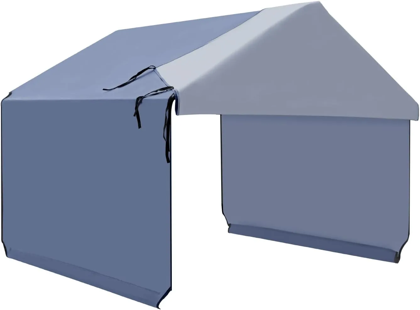 Canopy Replacement Cover for Dog Shade Shelter 4'x4'x3.6', Pet Outdoor Tent Cover with Upgraded Doors for Large Dogs, Not Included Metal Frame, Only Canopy Cover Roof, Navy