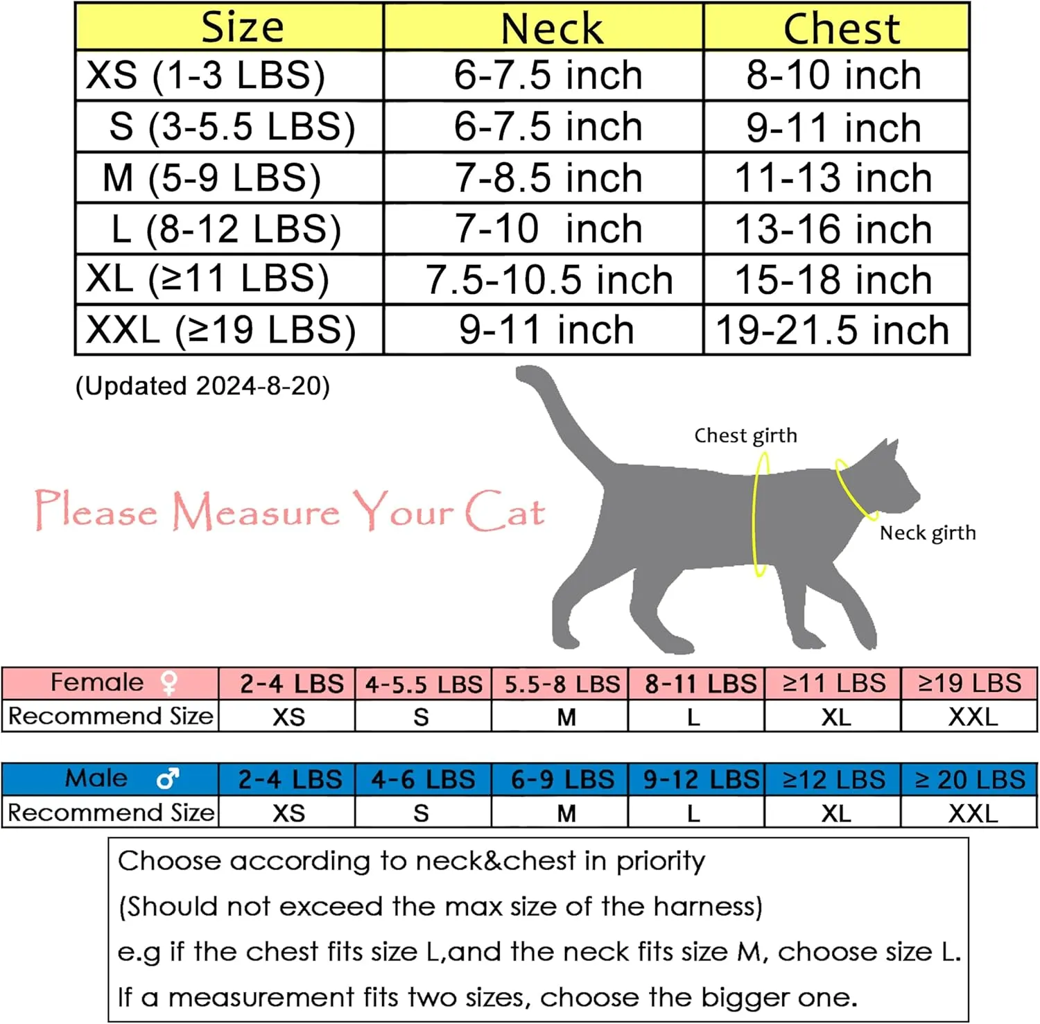 Cat Harness and Leash for Walking Escape Proof Breathable Mesh Fabric, Solid Pink, Large, Adjustable Cat Walking Jackets with Handle, Padded Stylish Cat Vest