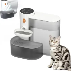 Cat Water Fountain - 3000ml Automatic Pet Drinking Fountain for Cats and Dogs, Ultra Quiet Pump, Water Level Window, No Filter Needed