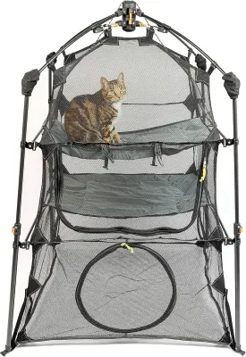 Catio Outdoor Cat Enclosure, (Kitty Katio) for Indoor Cat or Multiple Cats - Portable Tent, Play Tent for Cats, Catio, Outside Enclosure