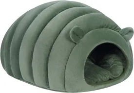 Cuddle Cave Cat Beds Caterpillar Shape Calming Cozy Covered Sleeping Cushion Tunnel Washable Plush Soft Pet Puppy Kitten Rabbit Bed Pillow House for Small Dogs Animals and Cats
