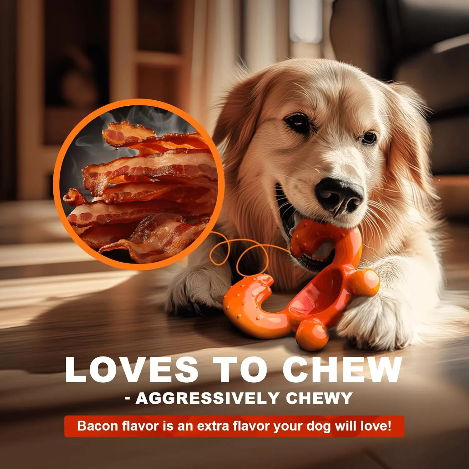Dog Chew Toy for Aggressive Chewers  Durable Nylon Material, Tough Interactive Dog Toy for Large and Medium Dogs, Perfect for Teeth Cleaning and Gum Health, Christmas Birthday Gifts for Dogs
