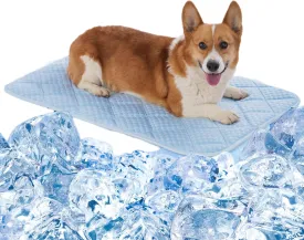 Dog Cooling Mat, 36"x24"Washable Cooling Mat for Dog, Foldable Kennel Pet Bed, Cool Pad (Cool &Warm Surface) for All Seasons Use, Pet Pads for Cats Use in Crate, Kennel, Bed, Sofa (Large)