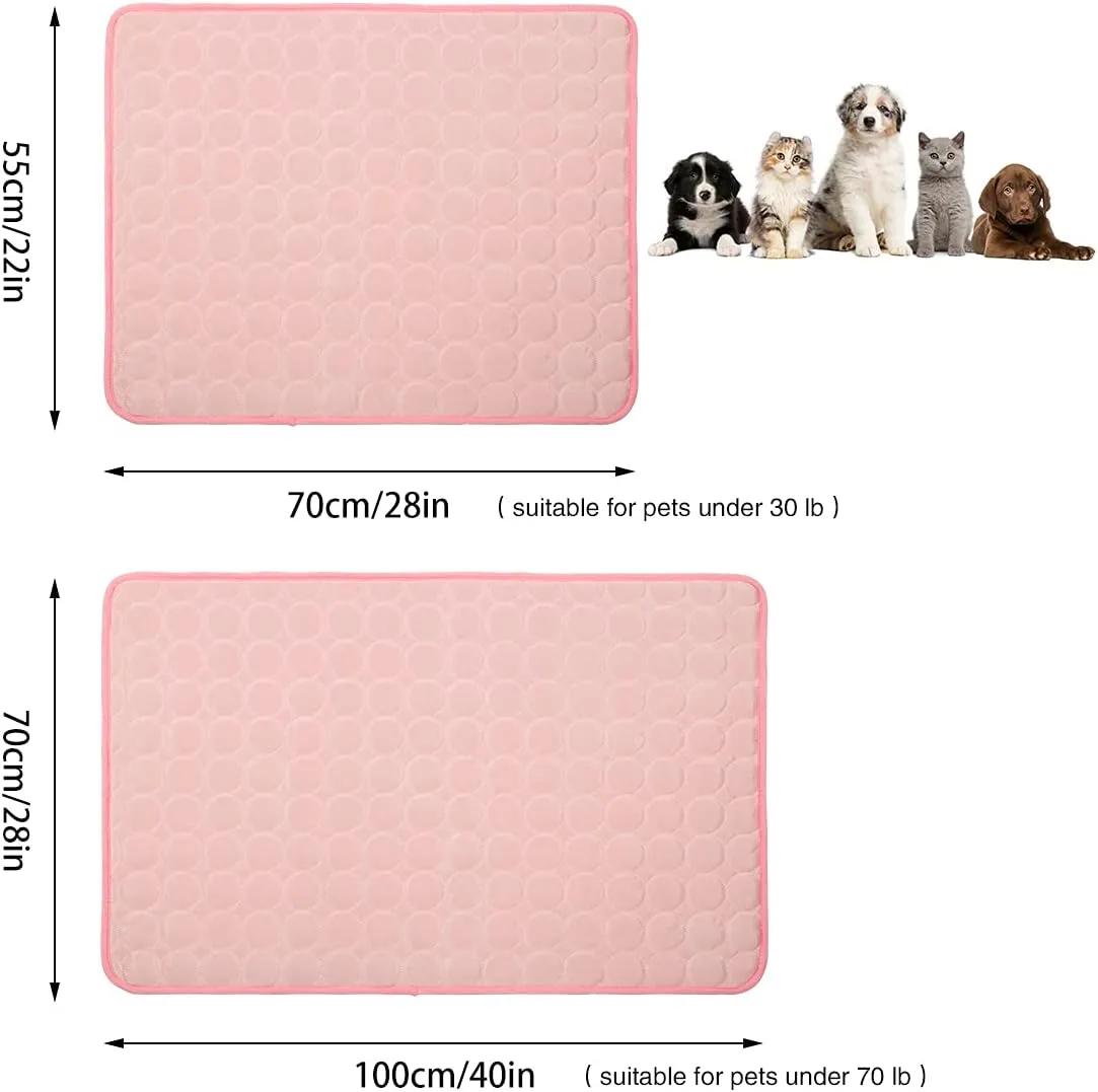 Dog Cooling Mat, Pet Cooling Pads for Dogs, Summer Cooling Bed for Cats, Portable Pet Cooling Cushion for Home or Outdoor