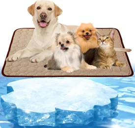 Dog Cooling Mat, Pet Cooling Pads for Dogs, Summer Cooling Bed for Cats, Portable Pet Cooling Cushion for Home or Outdoor