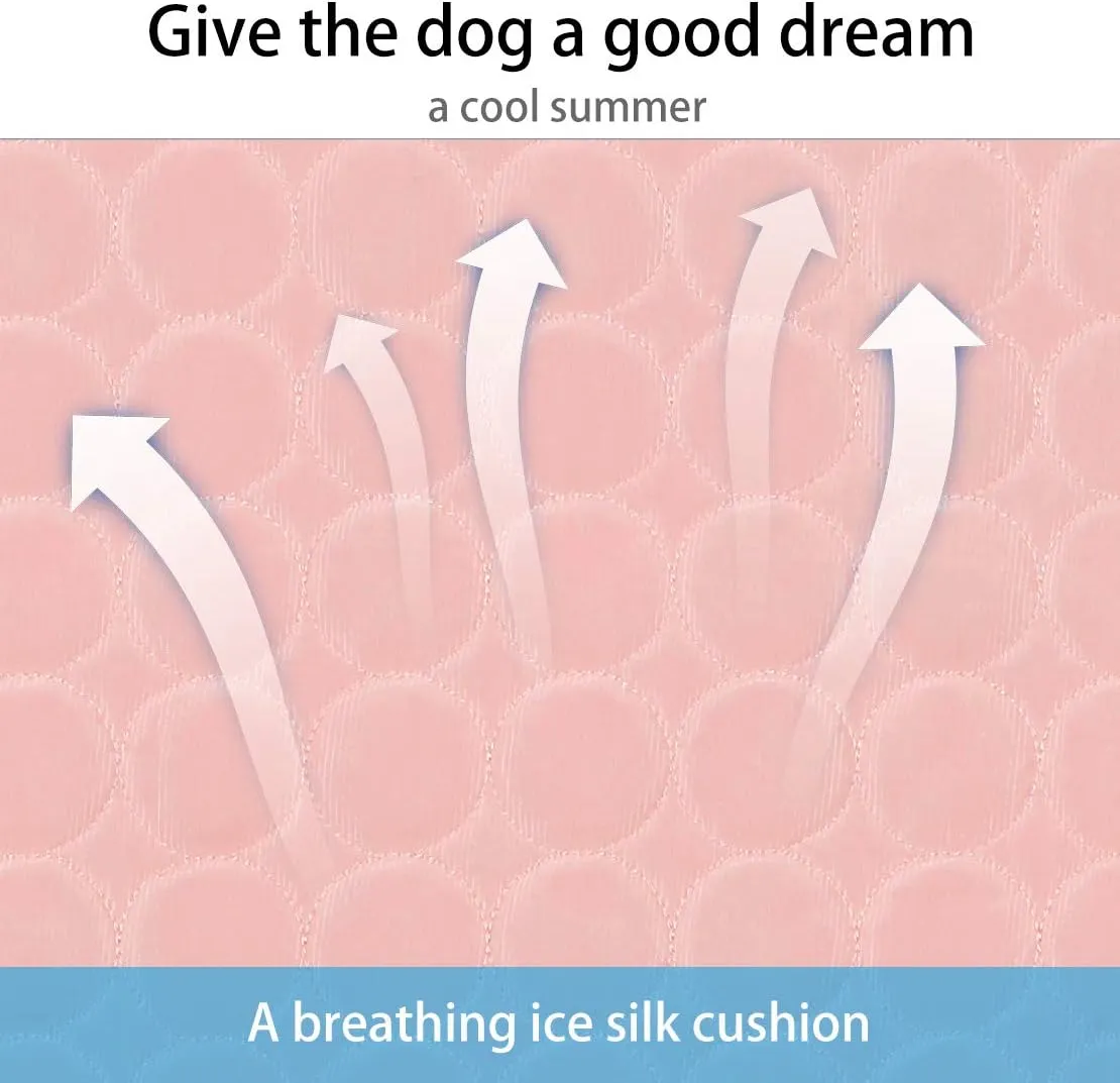 Dog Cooling Mat, Pet Cooling Pads for Dogs, Summer Cooling Bed for Cats, Portable Pet Cooling Cushion for Home or Outdoor