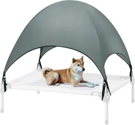 Elevated Dog Bed Canopy Only, Dog Canopy Replacement Pet Elevated Bed Replacement Tent Shade Tent for Pet Camping Outdoor, 42 x30 x30 Inches