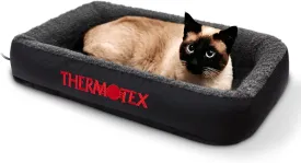 Far Infrared Heated Pet Bed - Heated Cat & Dog Bed for Pain Relief & Arthritis - Therapeutic Heat Pad for Elderly Pet Support & Relaxation - Machine Washable