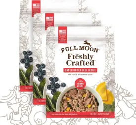 FULL MOON Freshly Crafted Ranch Raised Beef Recipe Dog Food 64 OZ (Pack of 3)