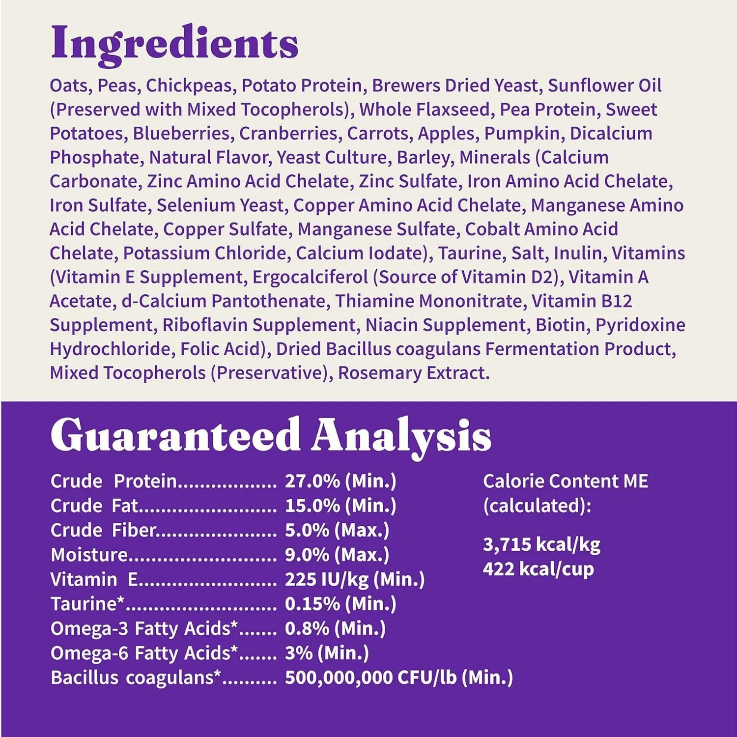 Halo Holistic Plant-Based Recipe With Superfoods, Complete Digestive Health, Vegan Dry Dog Food Bag, Adult Formula, 10-lb Bag