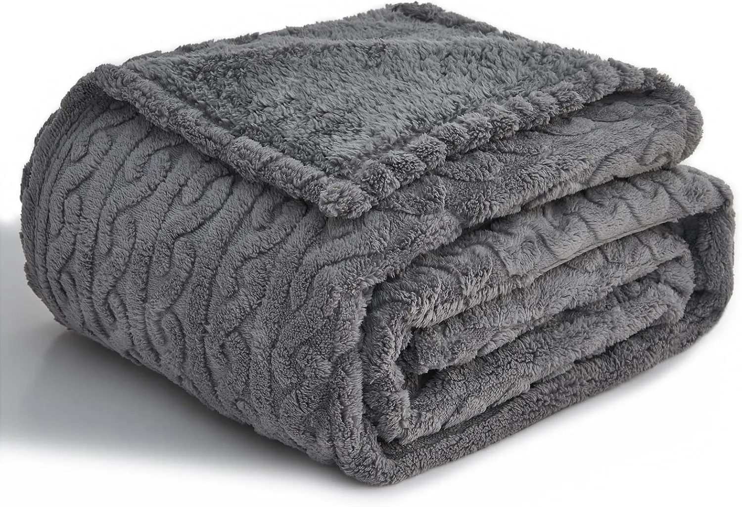 lifein Waterproof Dog Blankets for Dogs - Calming Cat Blanket for Couch Protector Washable, Long Faux Fur Pet Throw Blanket for Large/Small Dogs/Puppy,Furniture Protection (Grey, 85 * 57inches)