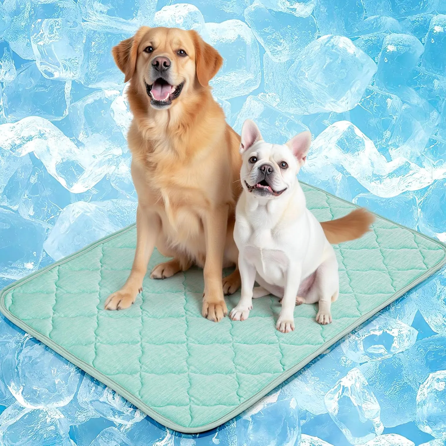 LOOBANI Dog Cooling Mat for Summer - Cooling Mat for Large Dogs with Anti-Slip Bottom, Durable Pet Cool Mat for Dogs, Cats, Indoor & Outdoor Use, Sofas, Bed, Kennels and Floor