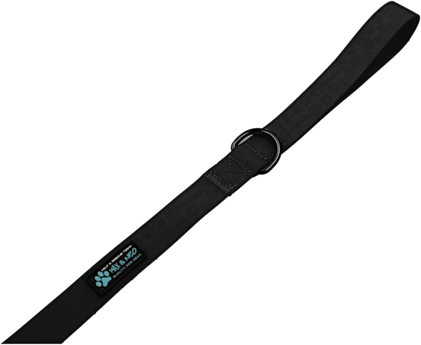 Max and Neo Waterproof Dog Leash - We Donate a Leash to a Dog Rescue for Every Leash Sold (Black) 6 FT X 1" Wide