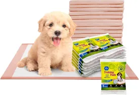 MED PRIDE Small Pee Pads for Cats, Disposable Small Potty Pads, Ultra-Absorbent Leakproof Waterproof with Sticky Strips, 22 X 24 Travel Pack of 5