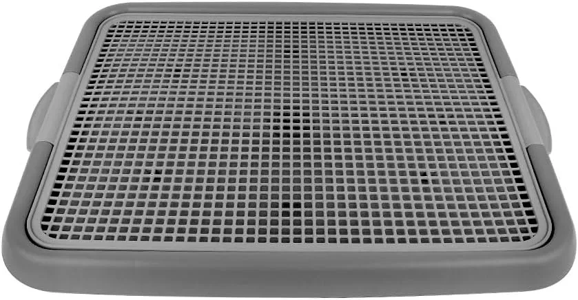 Mesh Training Toilet Potty Tray for Puppy and Small Size Dog 20.3 x 16.3 x 1.2 inch (Gray Gray)