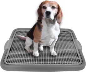 Mesh Training Toilet Potty Tray for Puppy and Small Size Dog 20.3 x 16.3 x 1.2 inch (Gray Gray)