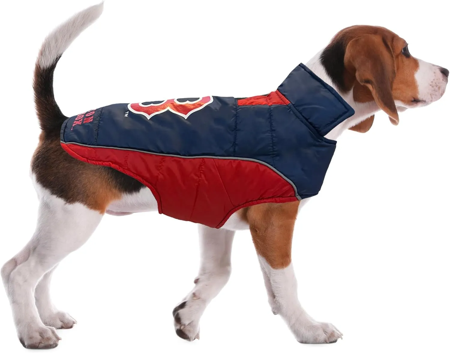 MLB Boston Red Sox Puffer Vest for Dogs & Cats, Size Small. Warm, Cozy, and Waterproof Dog Coat, for Small and Large Dogs/Cats. Best MLB Licensed PET Warming Sports Jacket