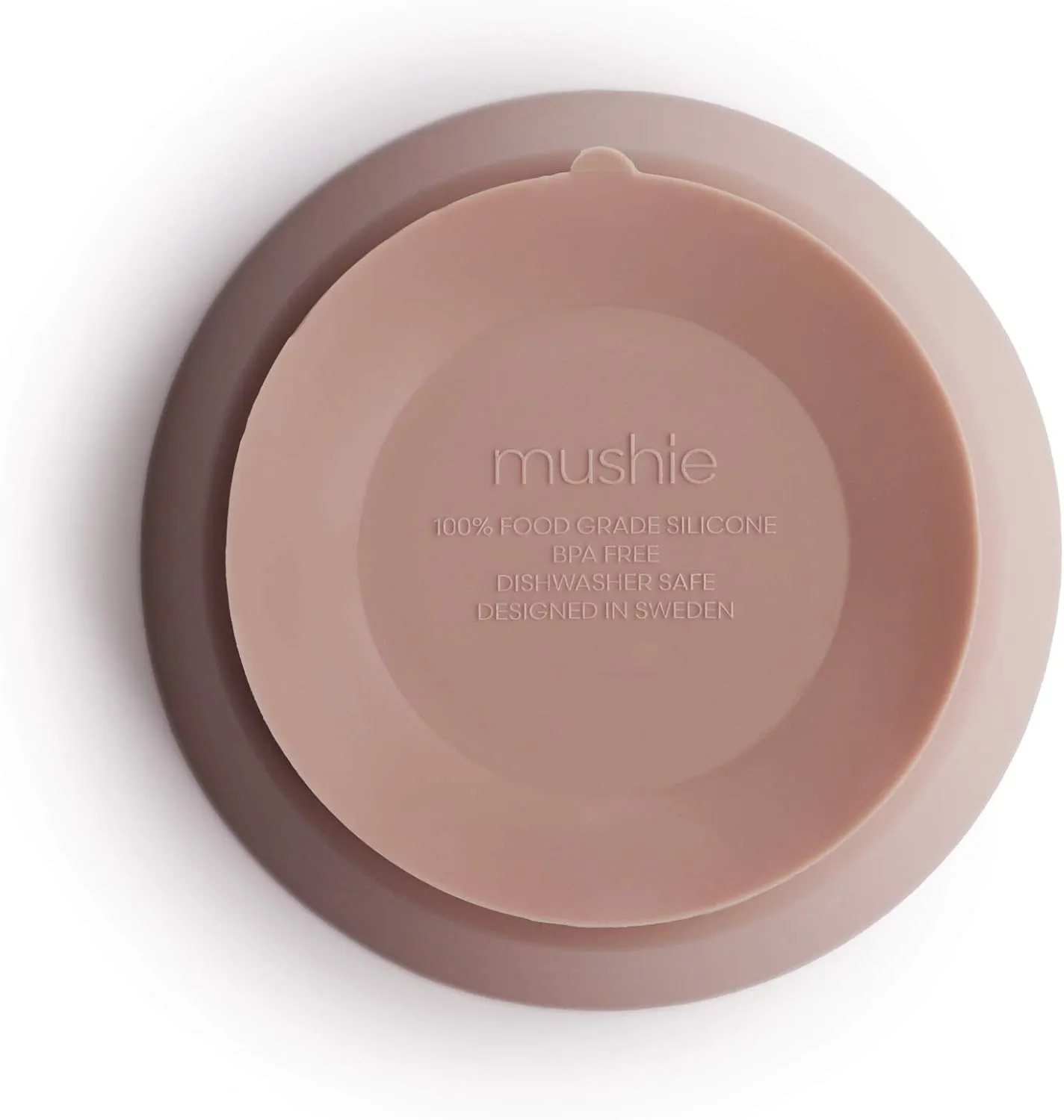 mushie Silicone Suction Bowl | BPA-Free Non-Slip Design (Blush)