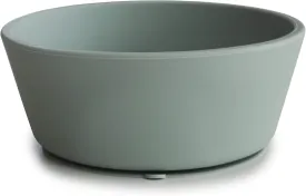mushie Silicone Suction Bowl | BPA-Free Non-Slip Design (Cambridge Blue)