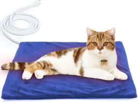 NAMOTEK Pet Heating Pad, Safe Electric Heating Pad for Dogs and Cats Indoor Warming Pad with Auto Constant Temperature 15.7" x 12"
