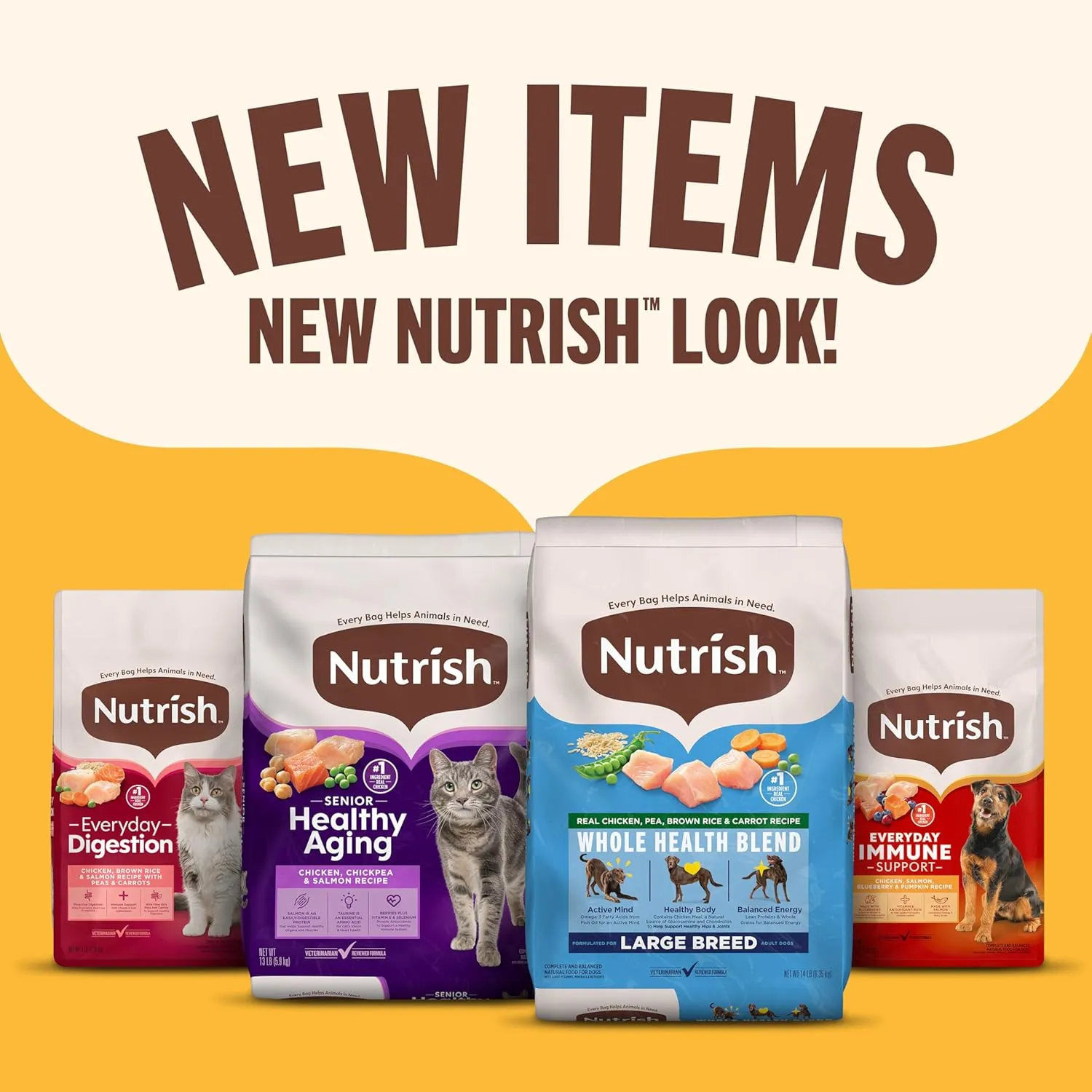 Nutrish High Protein Beef, Potato & Peas Recipe with Venison & Lamb Dry Dog Food, 12 lb. Bag, Packaging May Vary (Rachael Ray)