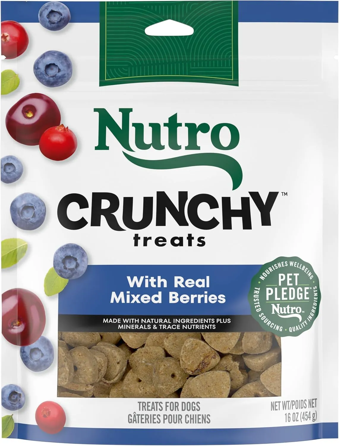 Nutro Crunchy Dog Treats with Real Mixed Berries, 16 oz. Bag
