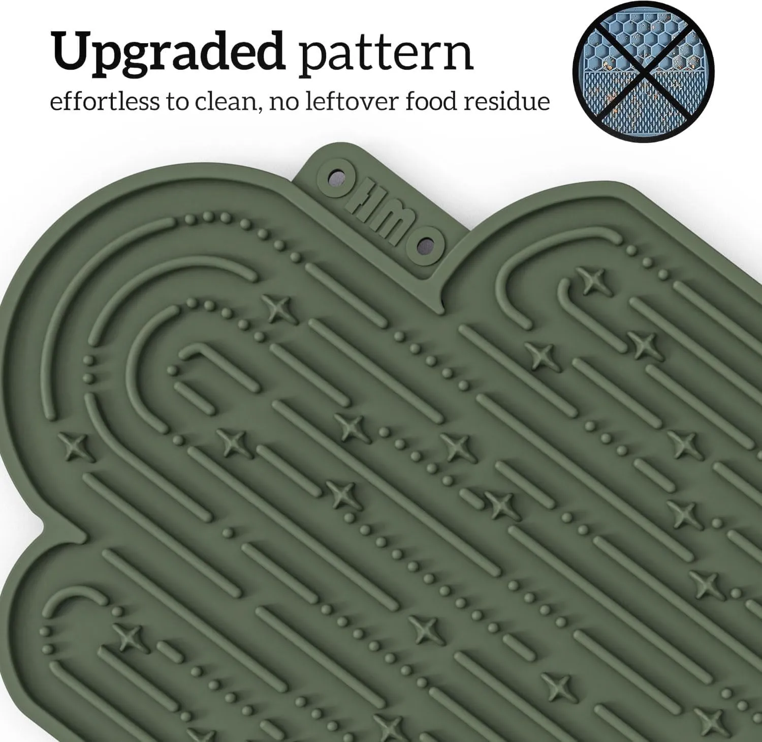 OHMO Lick Mat for Dogs and Cats Large(2 Pack) Cactus Design Easy to Clean Pet Slow Feeder with Suction Cups, for Anxiety Relief and Boredom Reduction