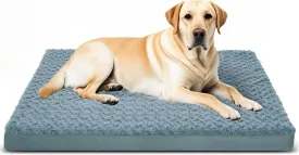 Orthopedic Dog Beds for Crate with Removable Washable Cover Egg-Crate Foam Pet Pad Mat with Anti-Slip Bottom,Waterproof Dog Beds Large Sized40x30 Inch
