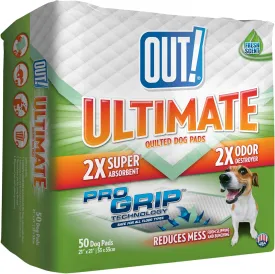 OUT! Ultimate Pro-Grip Dog and Puppy Pads, Regular - 50-Count