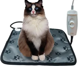 Pet Heating Pad for Small Dogs Cats Heated Bed mat Indoor Electric Cat Warming Bed Waterproof Dog Heating pad Chew Proof Cord,Easy Clean