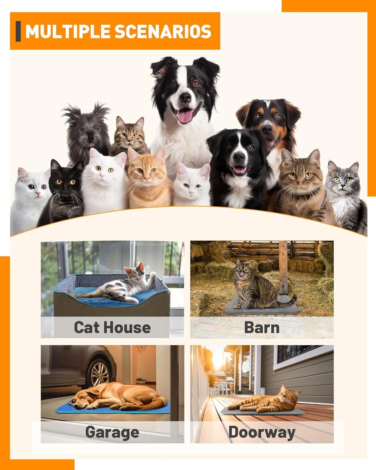 Pet Heating Pad With Temperature Adjustment, Timer, and Anti-bite Features - Waterproof Electric Heated Bed Mat for Dogs, Puppies, and Cats - Indoor Pet Warming Pad