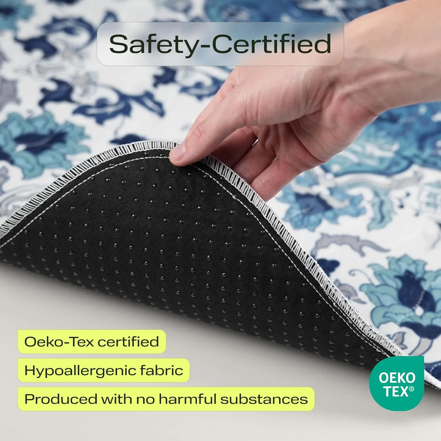 PetSpy Washable Pee Pads for Dogs - Waterproof Reusable Puppy Pads No-Slip Surface - Stylish Dog Potty Training Pads Protect Against Leakage (Ornament, 2 Pack - 36" x 41")