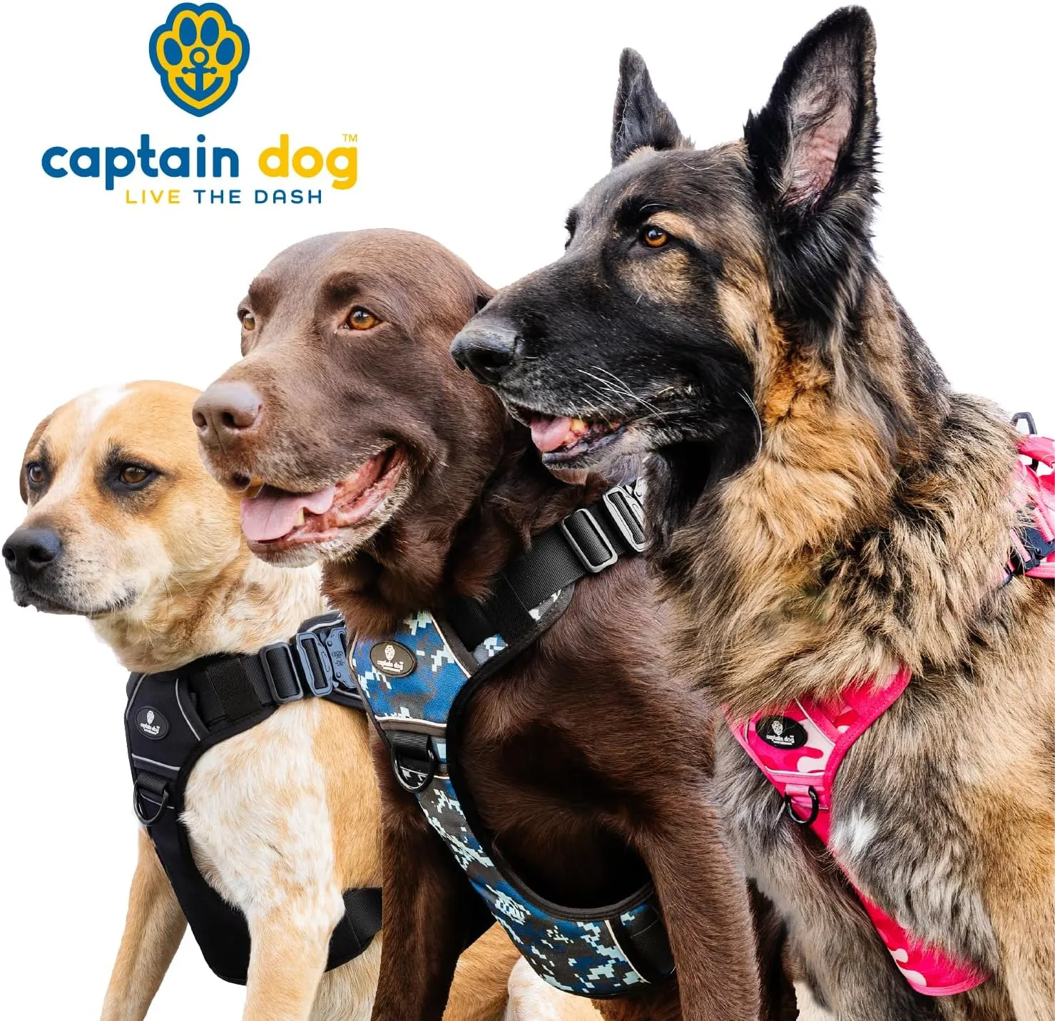 Pink No Pull Harness , 4  CAPTAIN DOG - ,,
