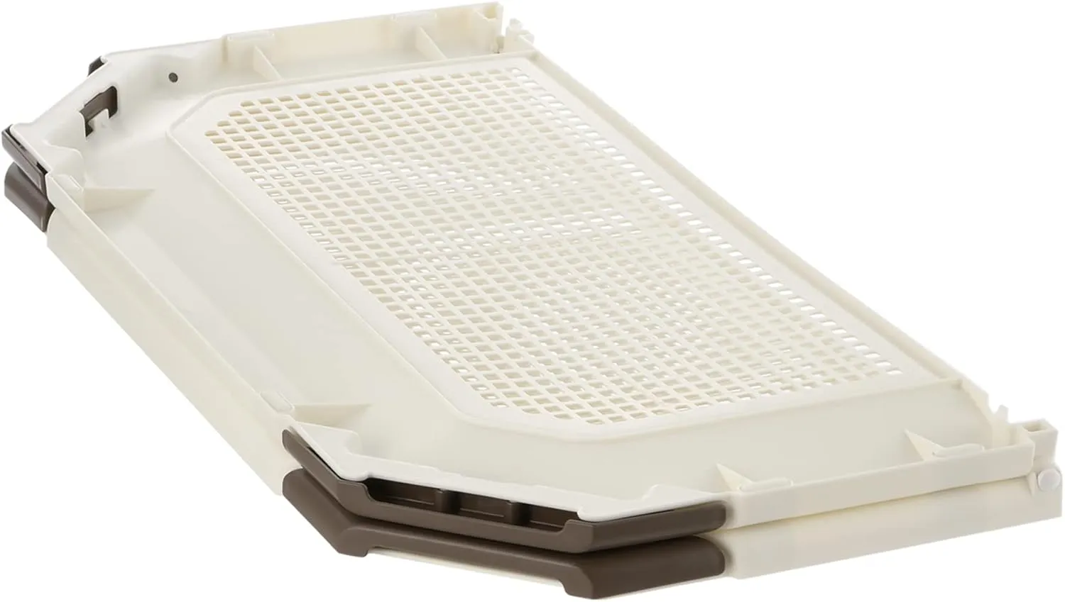 Richell USA PAW TRAX Potty Pad Holder, Puppy Training Pad Tray, for a pad 21 x 21 inches, Anti-Tearing/Anti-Ripping - Durable Plastic for Potty Training Puppies and Senior Dogs