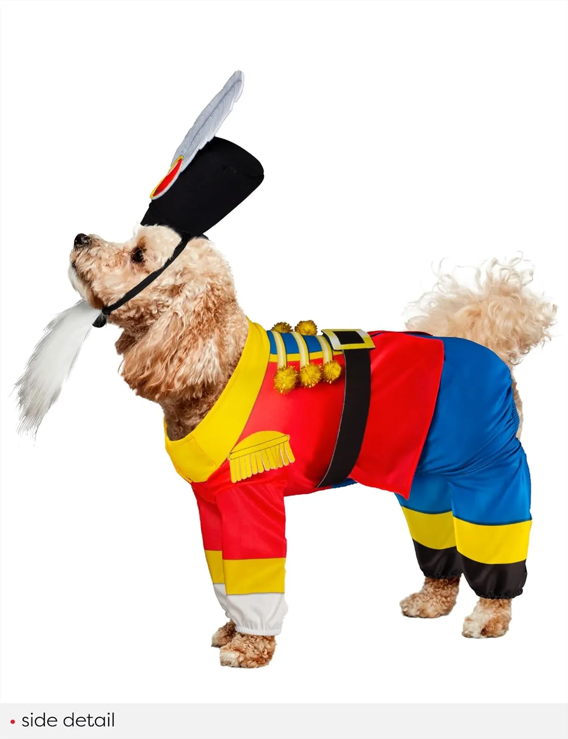 Rubies Nutcracker Fun and Cute Pet Costume Jumpsuit, Hat, and Backpack for Themed Parties and Halloween, Large