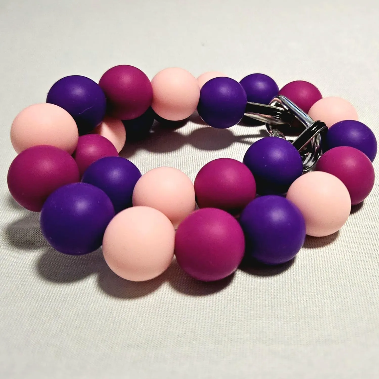 Silicone Bead Collar - Waterproof - 100% Non-Toxic - Scent Free & Odor Resistant All Breeds - Galaxy (24)