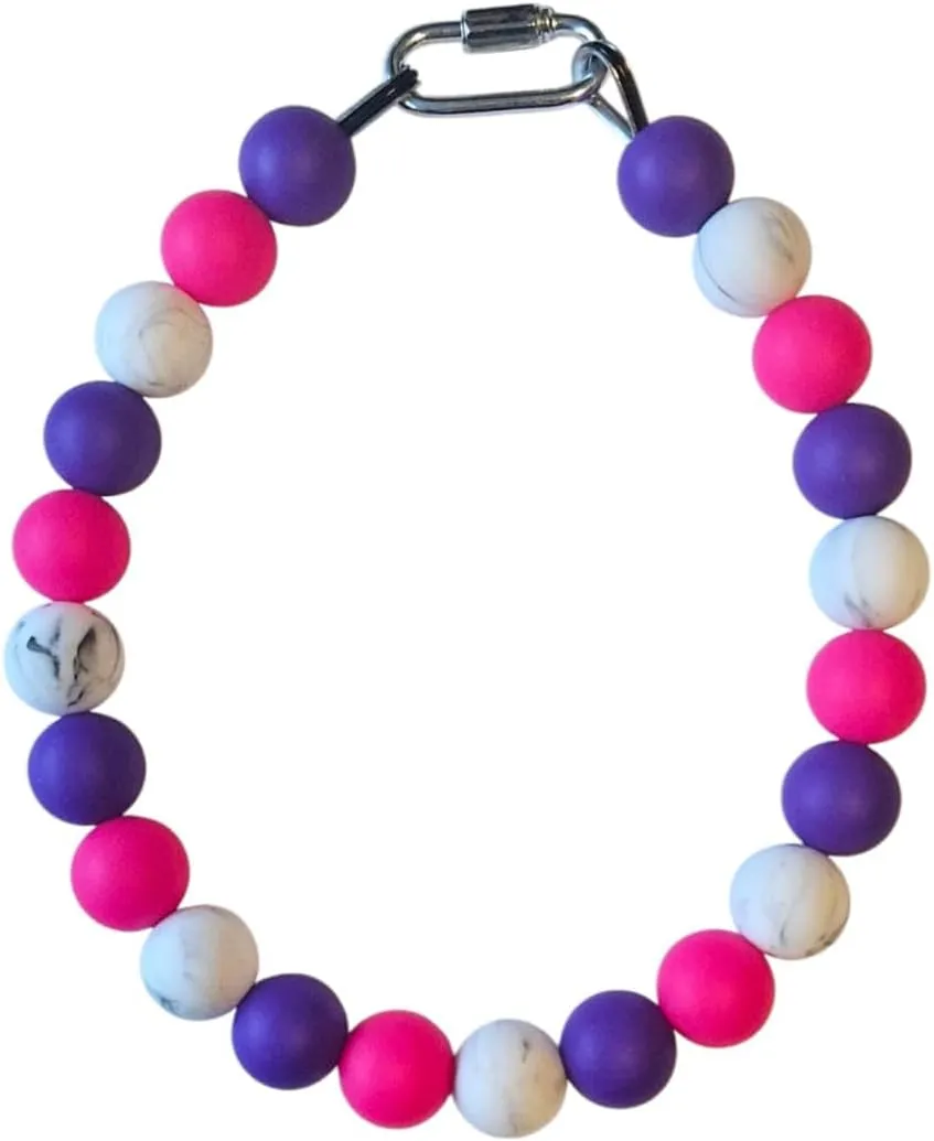 Silicone Bead Collar - Waterproof - 100% Non-Toxic - Scent Free & Odor Resistant All Breeds - Orchid (26)