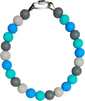 Silicone Bead Collar - Waterproof - 100% Non-Toxic - Scent Free & Odor Resistant All Breeds - Sea Glass (25)
