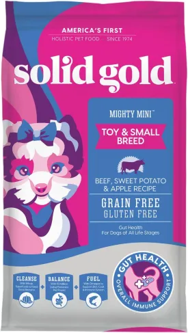 Solid Gold Dry Dog Food Small Breeds - Made with Real Beef - Grain & Gluten Free Small Breed Dog Food - 11 LB Bag