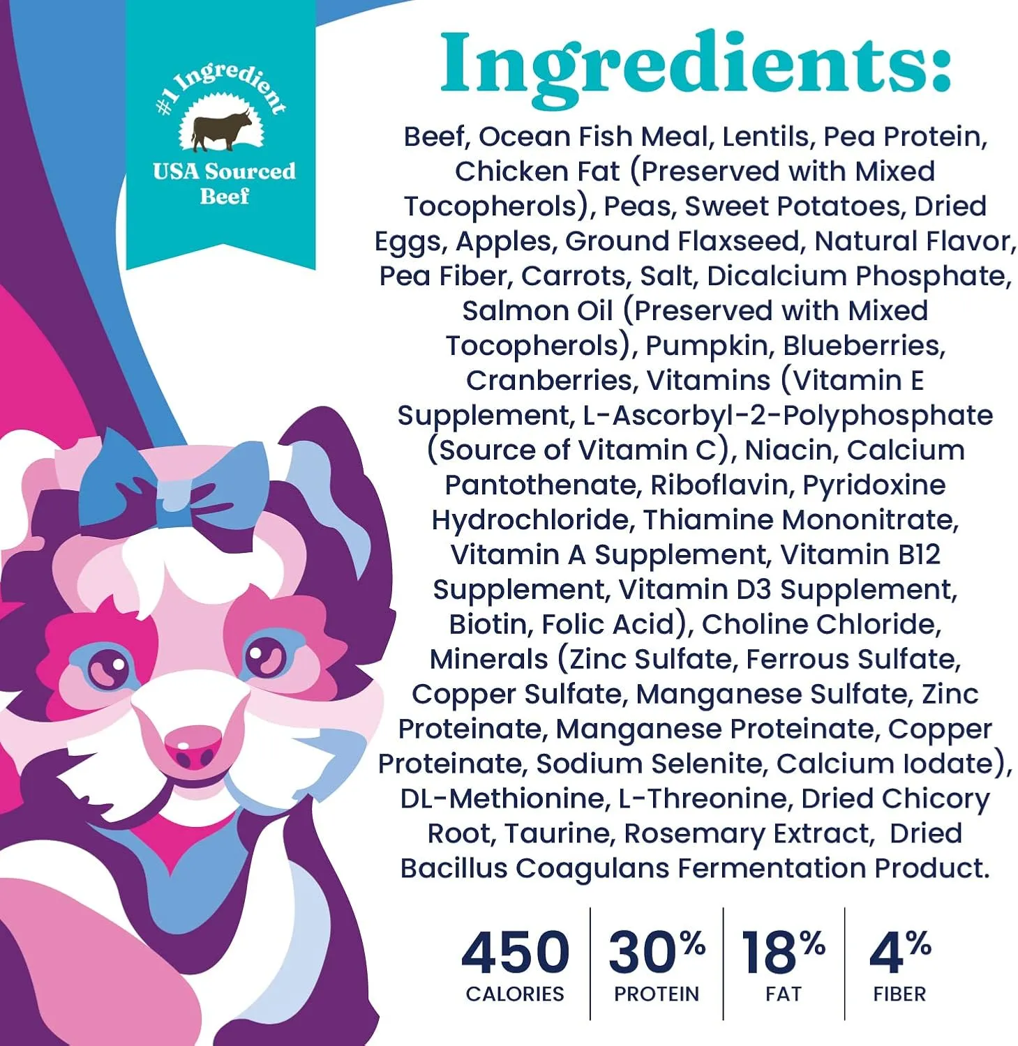 Solid Gold Dry Dog Food Small Breeds - Made with Real Beef - Grain & Gluten Free Small Breed Dog Food - 4 LB Bag